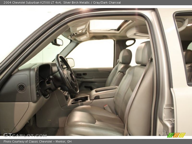 Silver Birch Metallic / Gray/Dark Charcoal 2004 Chevrolet Suburban K2500 LT 4x4