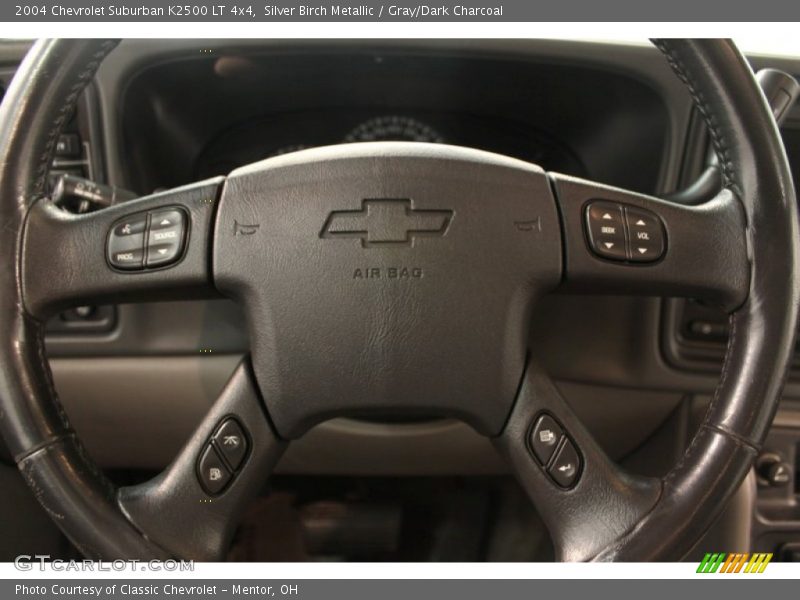 Silver Birch Metallic / Gray/Dark Charcoal 2004 Chevrolet Suburban K2500 LT 4x4