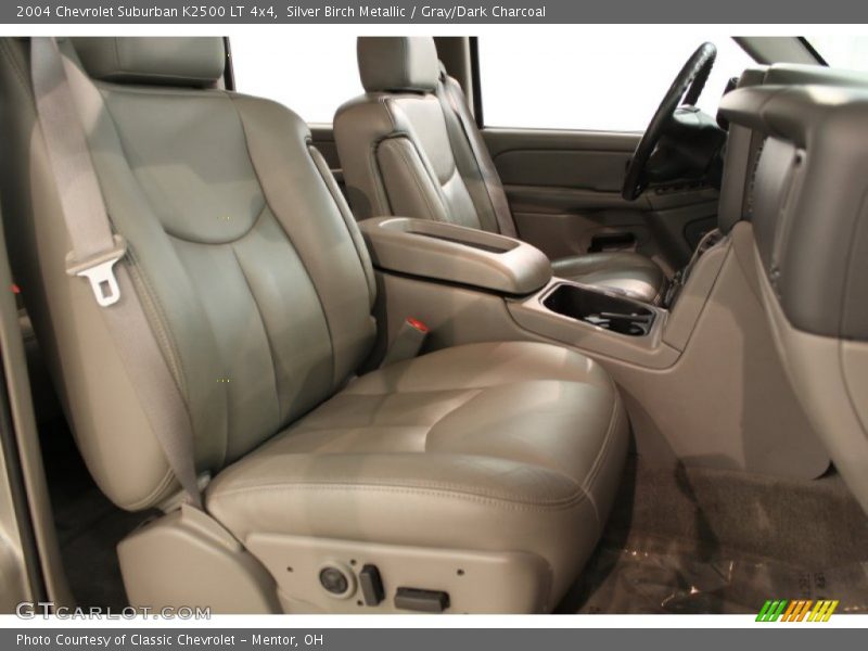 Silver Birch Metallic / Gray/Dark Charcoal 2004 Chevrolet Suburban K2500 LT 4x4