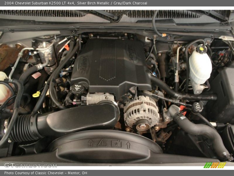 Silver Birch Metallic / Gray/Dark Charcoal 2004 Chevrolet Suburban K2500 LT 4x4