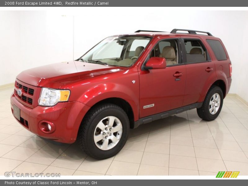 Redfire Metallic / Camel 2008 Ford Escape Limited 4WD
