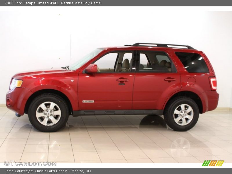 Redfire Metallic / Camel 2008 Ford Escape Limited 4WD