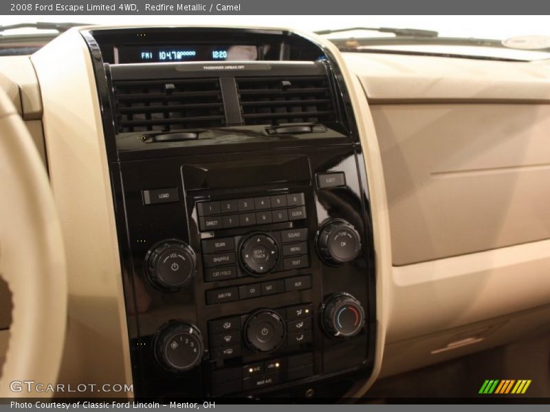Redfire Metallic / Camel 2008 Ford Escape Limited 4WD
