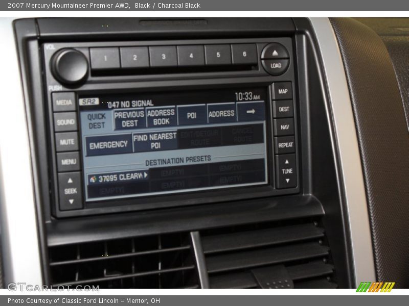 Black / Charcoal Black 2007 Mercury Mountaineer Premier AWD