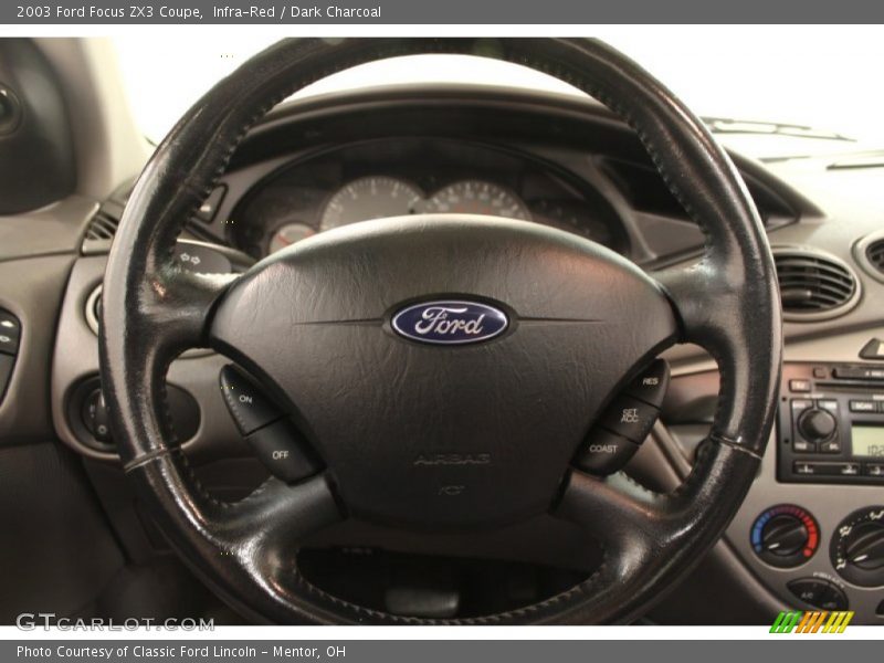 Infra-Red / Dark Charcoal 2003 Ford Focus ZX3 Coupe
