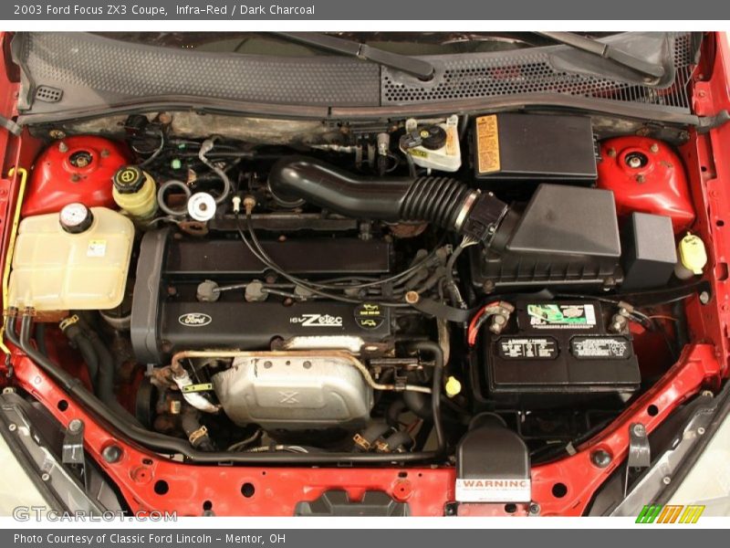 Infra-Red / Dark Charcoal 2003 Ford Focus ZX3 Coupe