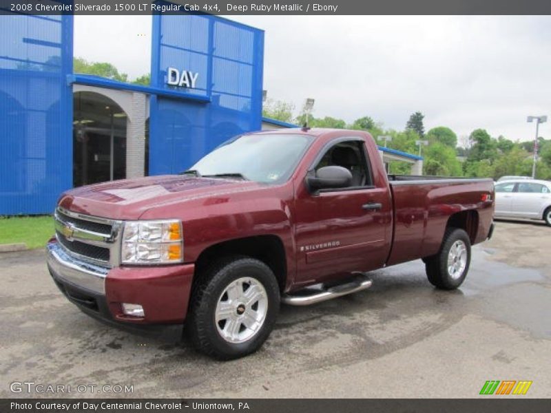 Deep Ruby Metallic / Ebony 2008 Chevrolet Silverado 1500 LT Regular Cab 4x4