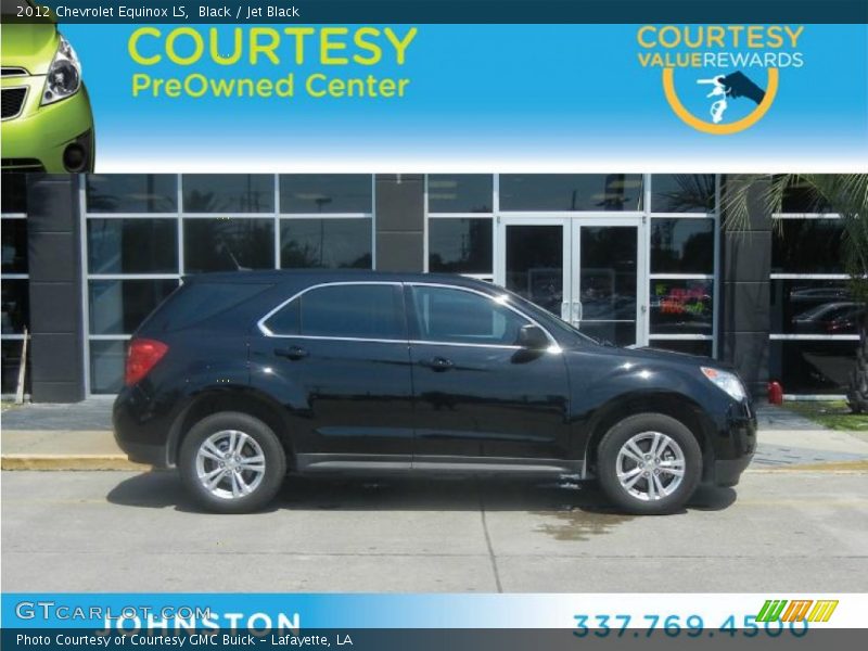 Black / Jet Black 2012 Chevrolet Equinox LS