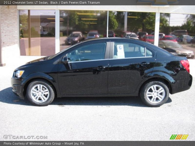 Black / Dark Pewter/Dark Titanium 2012 Chevrolet Sonic LT Sedan