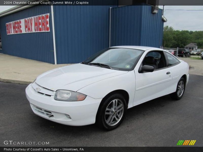 Summit White / Graphite 2004 Chevrolet Cavalier Coupe