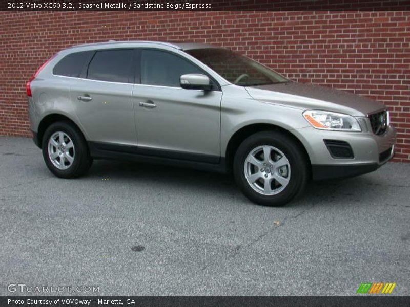 Seashell Metallic / Sandstone Beige/Espresso 2012 Volvo XC60 3.2