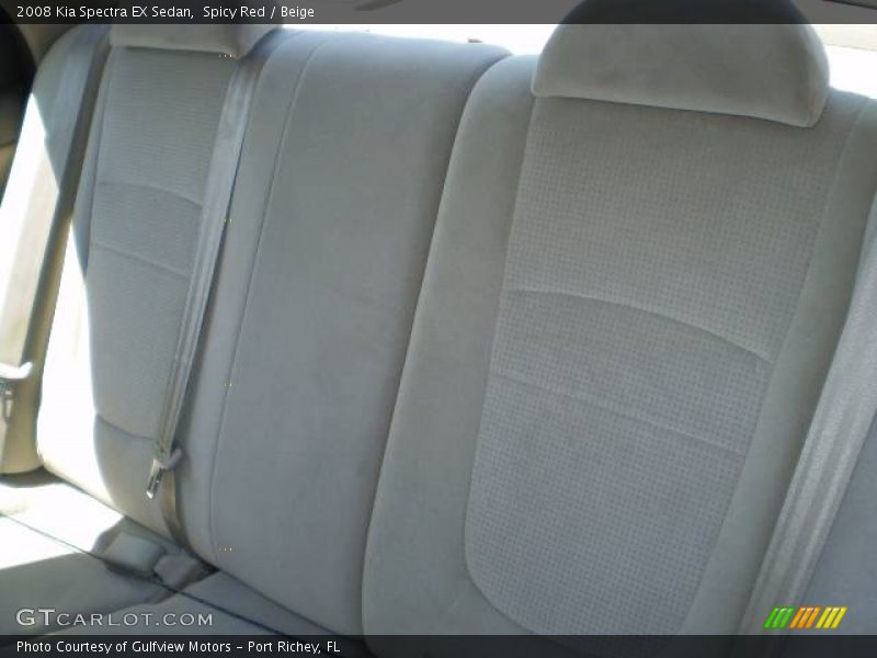 Spicy Red / Beige 2008 Kia Spectra EX Sedan