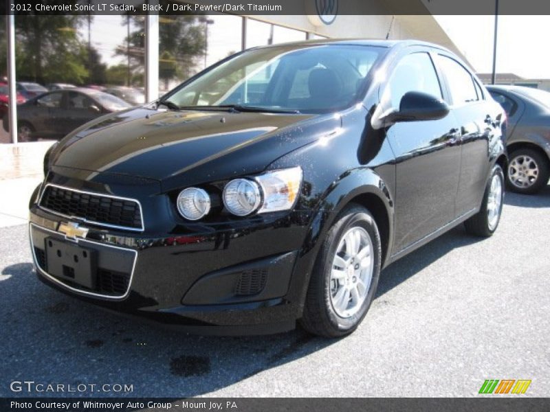 Black / Dark Pewter/Dark Titanium 2012 Chevrolet Sonic LT Sedan