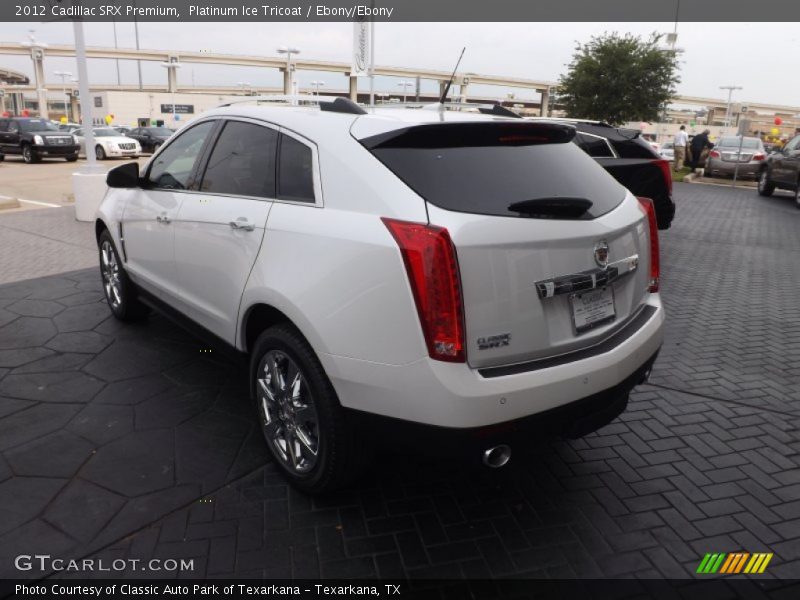 Platinum Ice Tricoat / Ebony/Ebony 2012 Cadillac SRX Premium