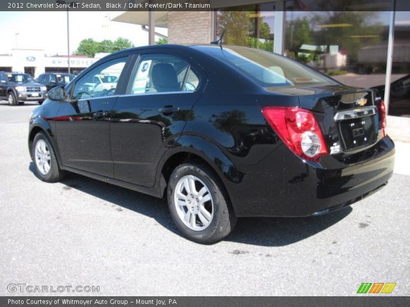 Black / Dark Pewter/Dark Titanium 2012 Chevrolet Sonic LT Sedan