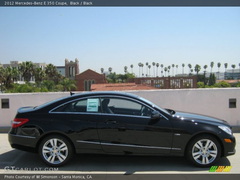 Black / Black 2012 Mercedes-Benz E 350 Coupe