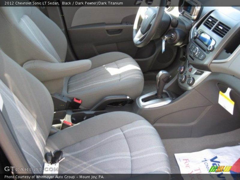 Black / Dark Pewter/Dark Titanium 2012 Chevrolet Sonic LT Sedan