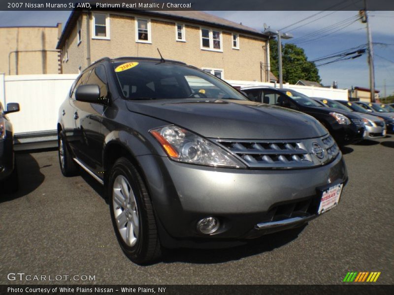 Platinum Pearl Matallic / Charcoal 2007 Nissan Murano SL AWD