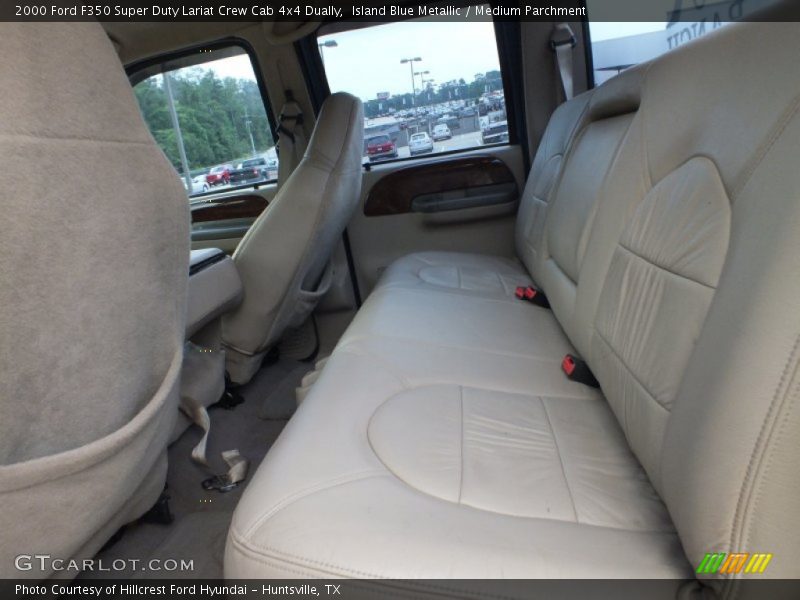 Island Blue Metallic / Medium Parchment 2000 Ford F350 Super Duty Lariat Crew Cab 4x4 Dually