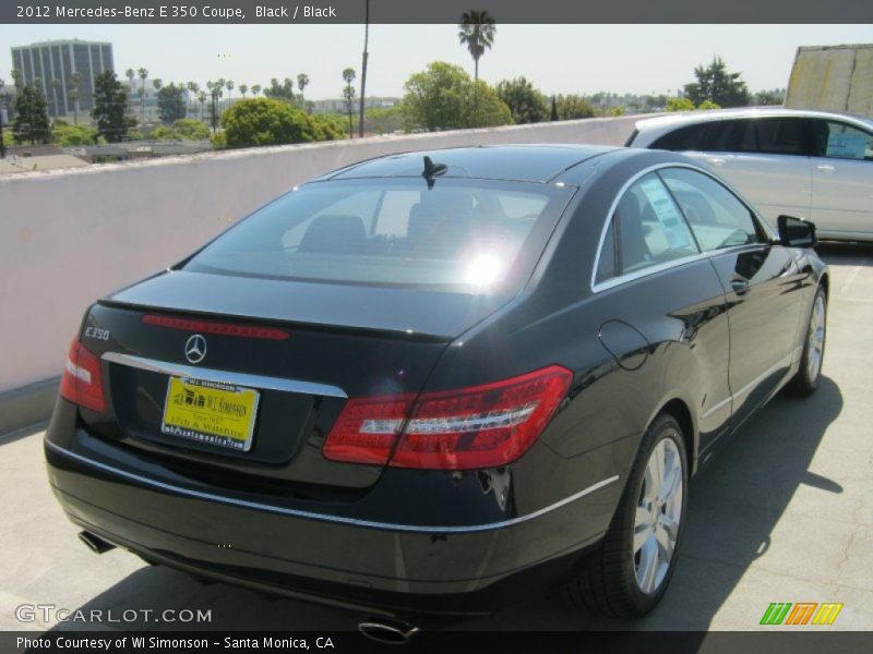 Black / Black 2012 Mercedes-Benz E 350 Coupe