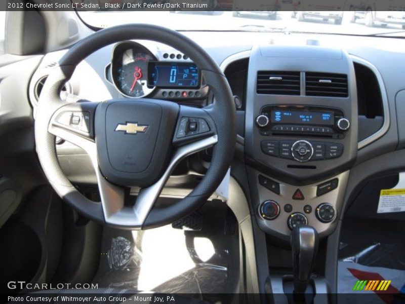 Black / Dark Pewter/Dark Titanium 2012 Chevrolet Sonic LT Sedan