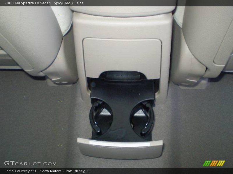 Spicy Red / Beige 2008 Kia Spectra EX Sedan