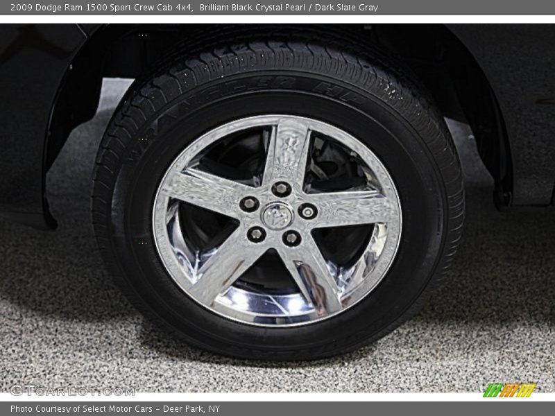 Brilliant Black Crystal Pearl / Dark Slate Gray 2009 Dodge Ram 1500 Sport Crew Cab 4x4