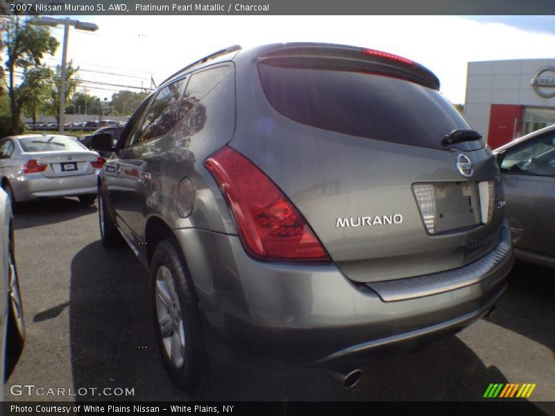 Platinum Pearl Matallic / Charcoal 2007 Nissan Murano SL AWD