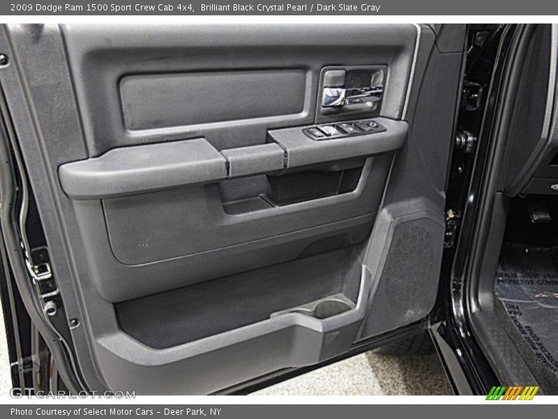 Brilliant Black Crystal Pearl / Dark Slate Gray 2009 Dodge Ram 1500 Sport Crew Cab 4x4