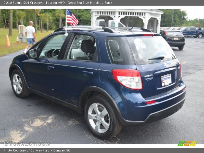 Deep Sea Blue Metallic / Black 2010 Suzuki SX4 Crossover Touring AWD