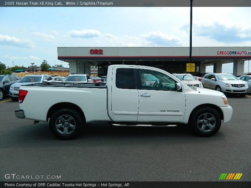 White / Graphite/Titanium 2005 Nissan Titan XE King Cab