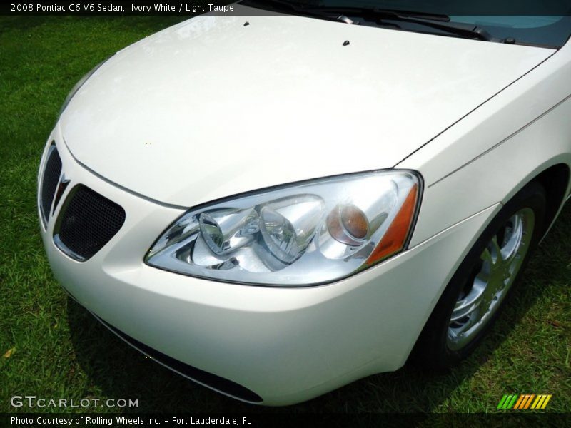 Ivory White / Light Taupe 2008 Pontiac G6 V6 Sedan