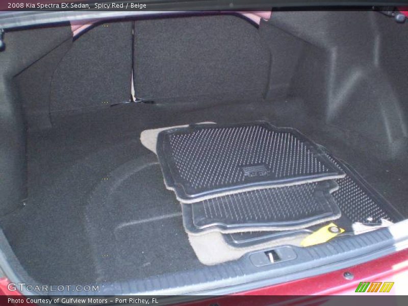 Spicy Red / Beige 2008 Kia Spectra EX Sedan