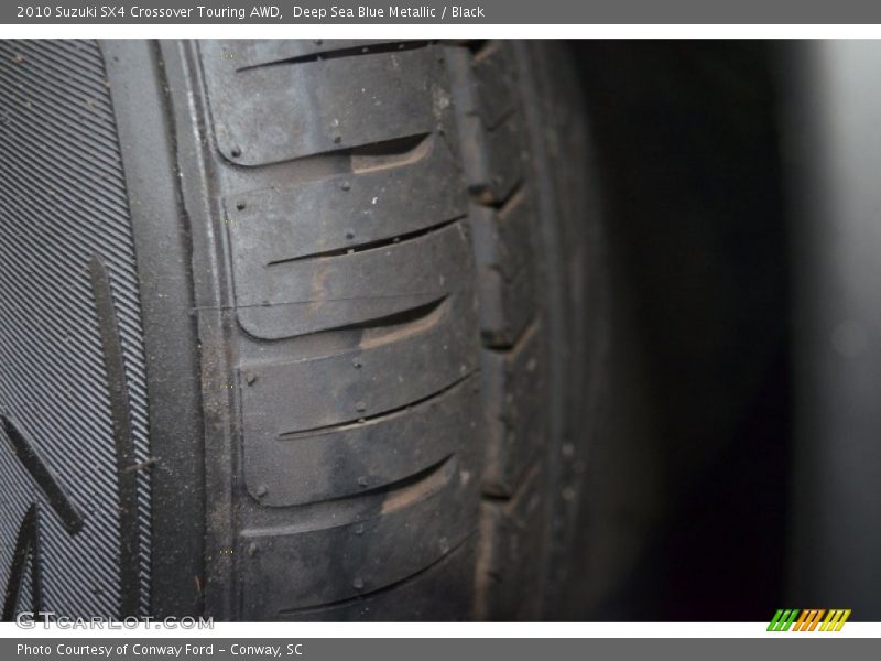 Deep Sea Blue Metallic / Black 2010 Suzuki SX4 Crossover Touring AWD