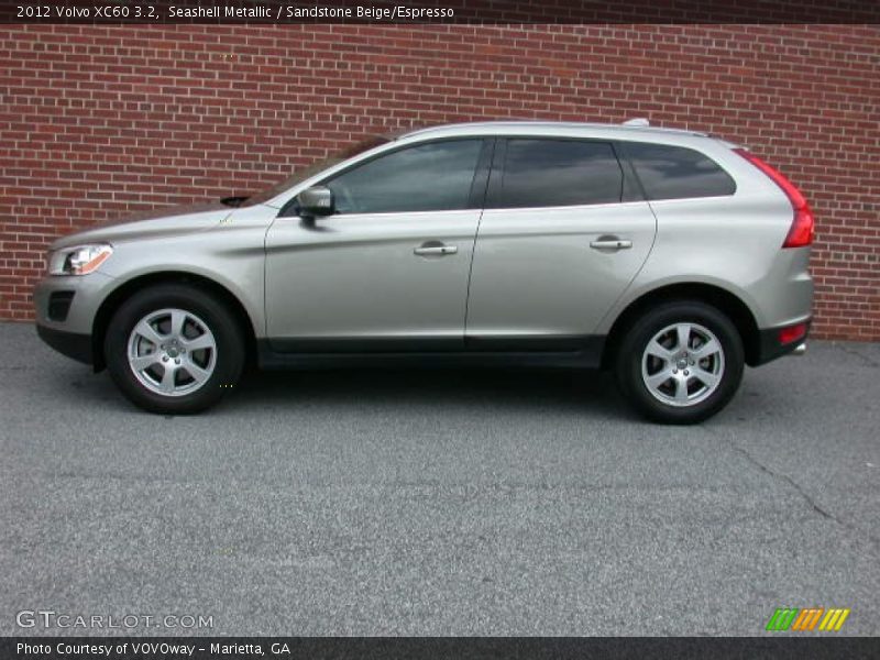 Seashell Metallic / Sandstone Beige/Espresso 2012 Volvo XC60 3.2