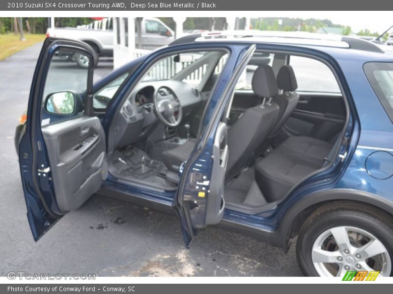 Deep Sea Blue Metallic / Black 2010 Suzuki SX4 Crossover Touring AWD