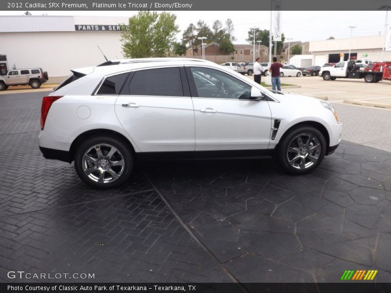 Platinum Ice Tricoat / Ebony/Ebony 2012 Cadillac SRX Premium