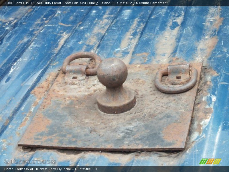 Island Blue Metallic / Medium Parchment 2000 Ford F350 Super Duty Lariat Crew Cab 4x4 Dually