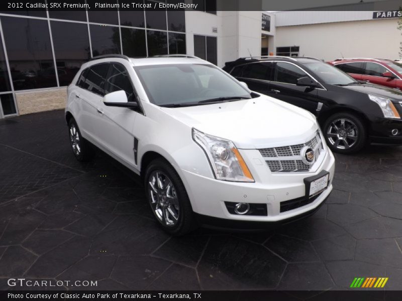 Platinum Ice Tricoat / Ebony/Ebony 2012 Cadillac SRX Premium