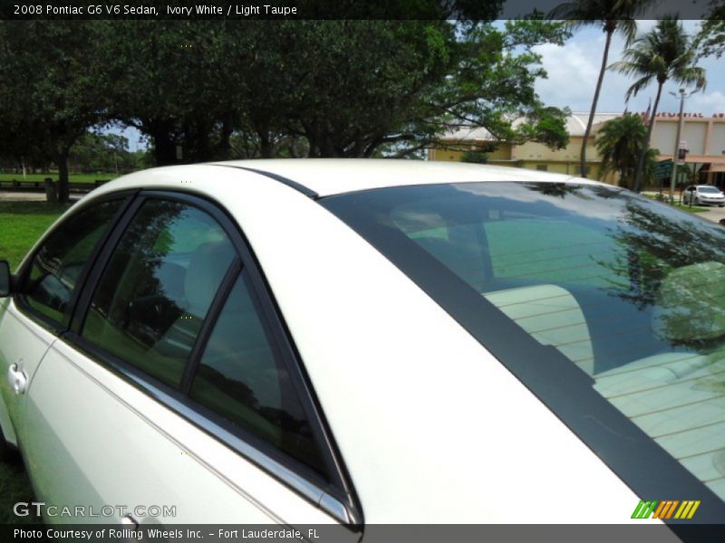 Ivory White / Light Taupe 2008 Pontiac G6 V6 Sedan