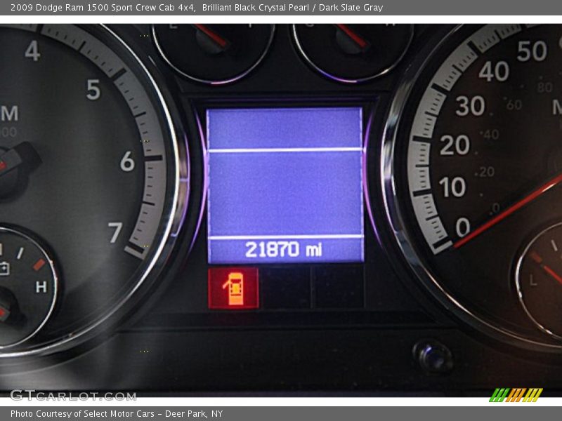Brilliant Black Crystal Pearl / Dark Slate Gray 2009 Dodge Ram 1500 Sport Crew Cab 4x4