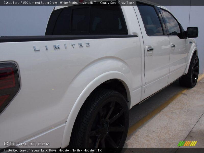 White Platinum Metallic Tri-Coat / Steel Gray/Black 2011 Ford F150 Limited SuperCrew