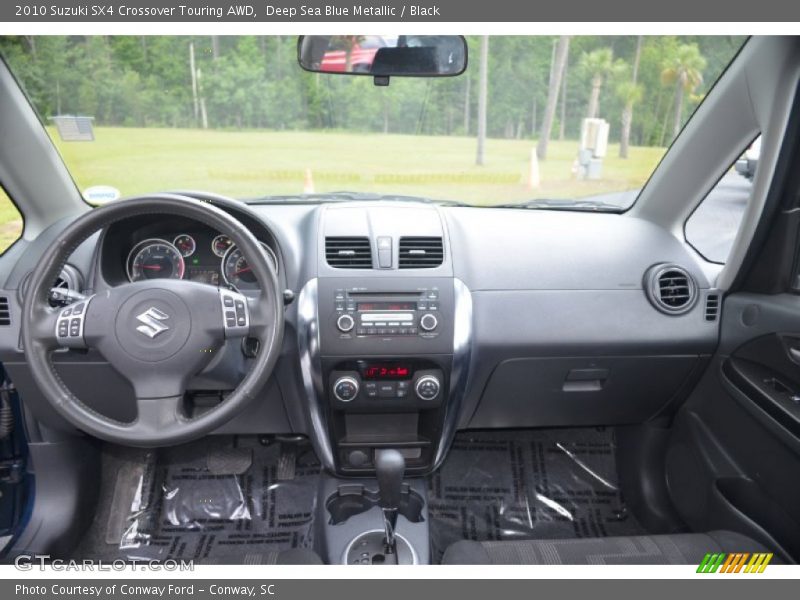 Deep Sea Blue Metallic / Black 2010 Suzuki SX4 Crossover Touring AWD