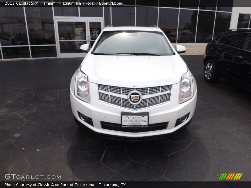 Platinum Ice Tricoat / Ebony/Ebony 2012 Cadillac SRX Premium