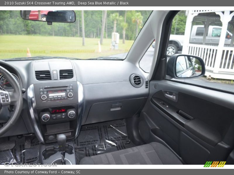 Deep Sea Blue Metallic / Black 2010 Suzuki SX4 Crossover Touring AWD