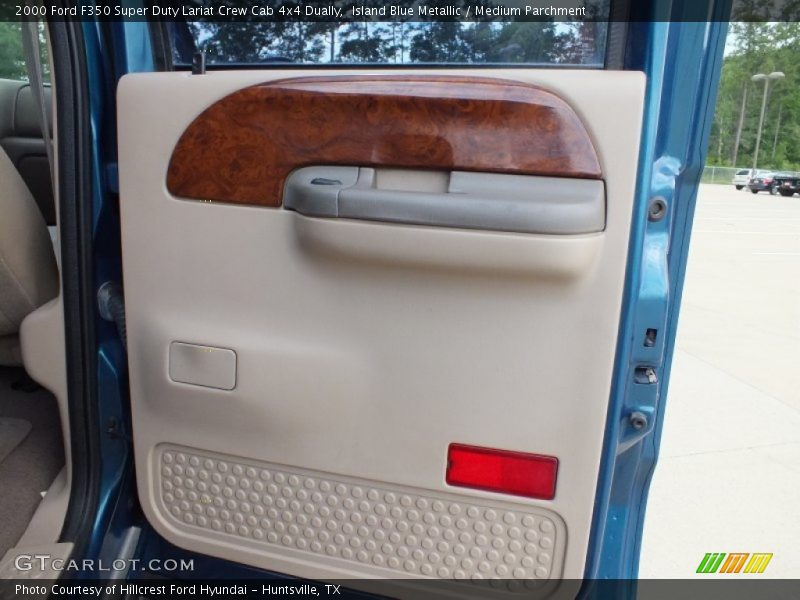 Island Blue Metallic / Medium Parchment 2000 Ford F350 Super Duty Lariat Crew Cab 4x4 Dually