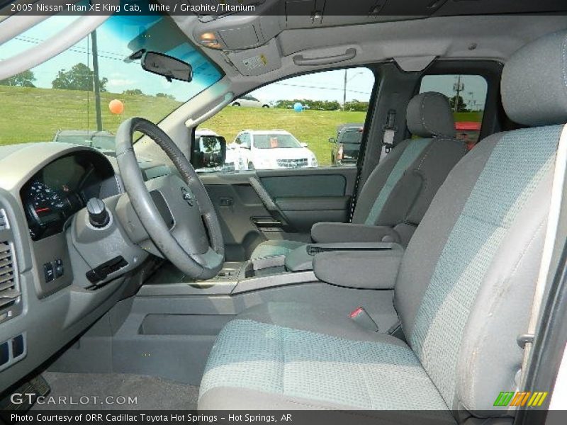 White / Graphite/Titanium 2005 Nissan Titan XE King Cab