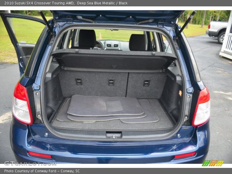 Deep Sea Blue Metallic / Black 2010 Suzuki SX4 Crossover Touring AWD