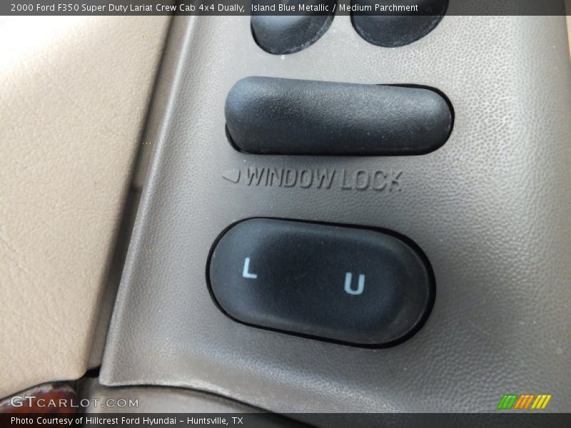 Island Blue Metallic / Medium Parchment 2000 Ford F350 Super Duty Lariat Crew Cab 4x4 Dually