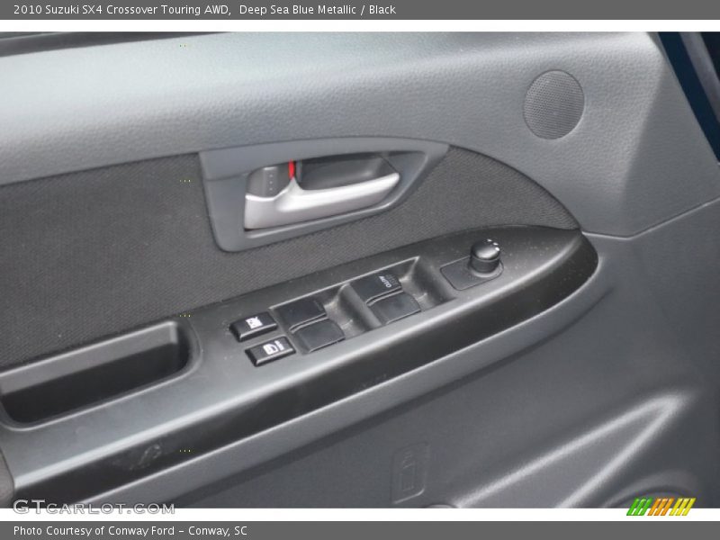 Deep Sea Blue Metallic / Black 2010 Suzuki SX4 Crossover Touring AWD